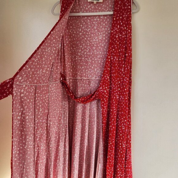 Diane Von Furstenberg Red Jasmine Floral Wrap Dress Size Medium - Picture 7 of 7